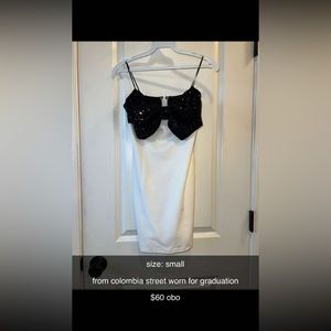 homecoming dress only worn for a few hours, has been dry cleaned and kept in bag